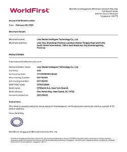 USD Account Certification Letter Preview